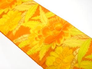 花模様織出し袋帯